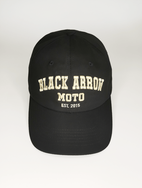 VARISTY LOGO CAP - Black Arrow Moto