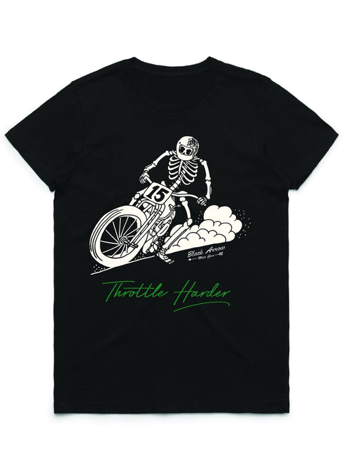 THROTTLE HARDER TEE - Black Arrow Moto Gear