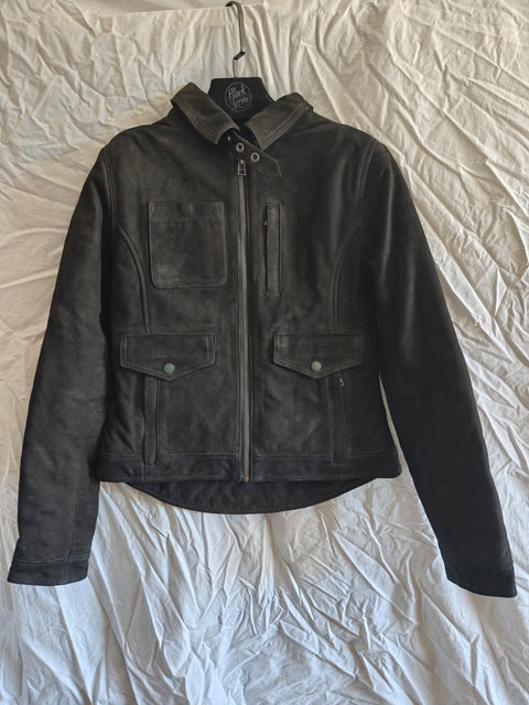 NUBUCK LEATHER JACKET SAMPLE - SIZE XS/S