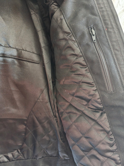 OXBLOOD LEATHER JACKET SAMPLE - SIZE XS/S