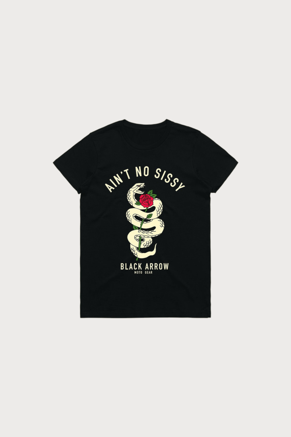 AIN'T NO SISSY T-SHIRT - Black Arrow Moto