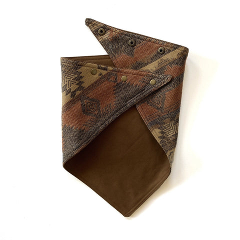 Brown Bull Denim/Buffalo Run Knit Bandana - Black Arrow Moto