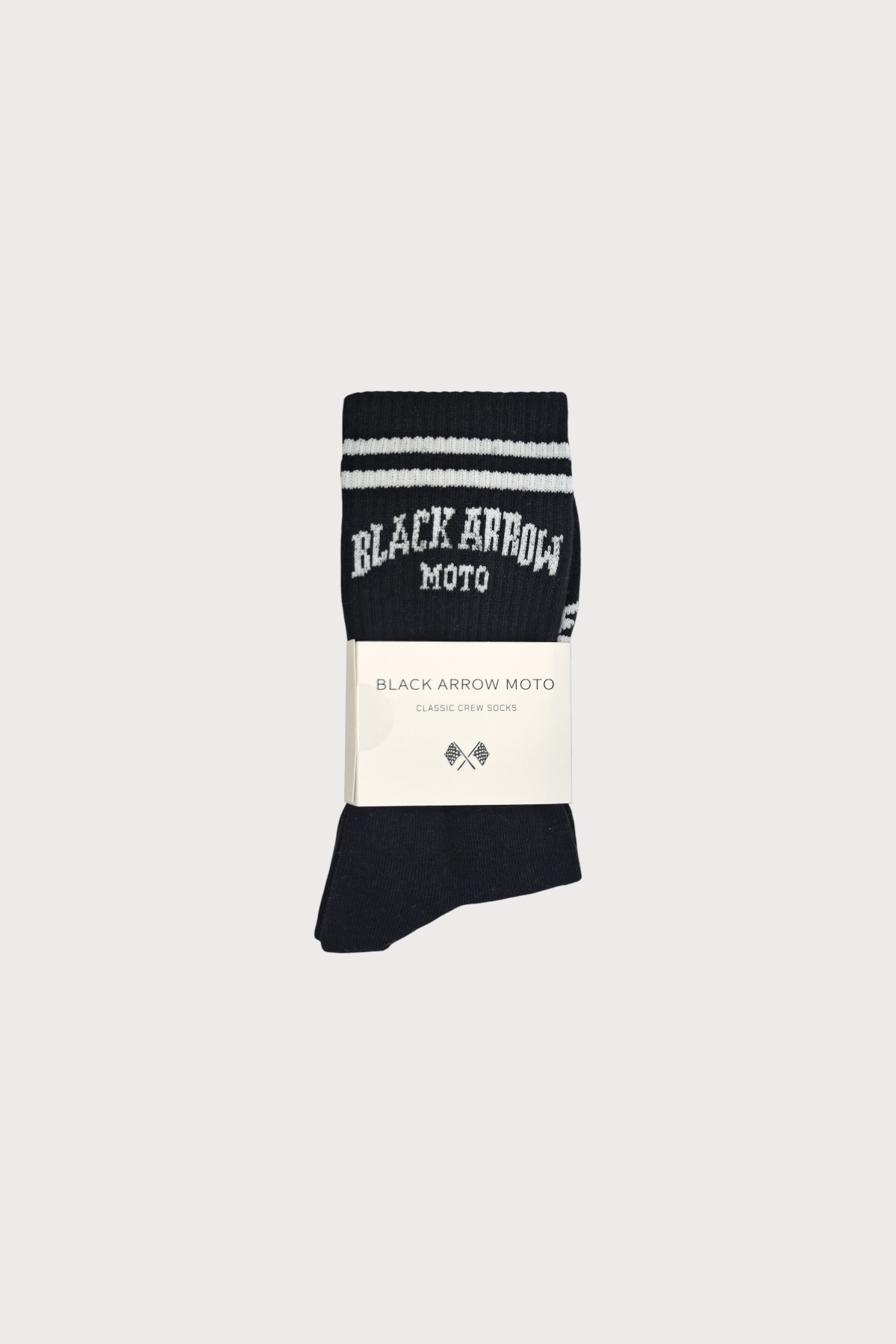 CLASSIC CREW SOCKS - Black Arrow Moto