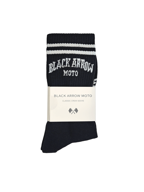 CLASSIC CREW SOCKS - Black Arrow Moto