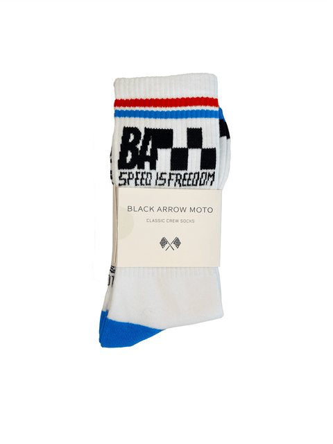 CLASSIC CREW SOCKS - Black Arrow Moto
