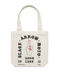 GOOD LUCK TOTE BAG - Black Arrow Moto