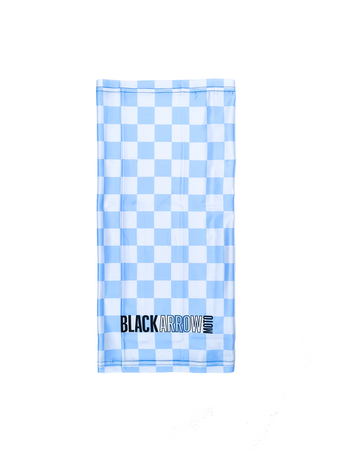 POLY NECK TUBE - Black Arrow Moto Gear - Blue Check