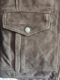 NUBUCK LEATHER JACKET SAMPLE - SIZE XS/S - Black Arrow Moto