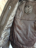NUBUCK LEATHER JACKET SAMPLE - SIZE XS/S - Black Arrow Moto