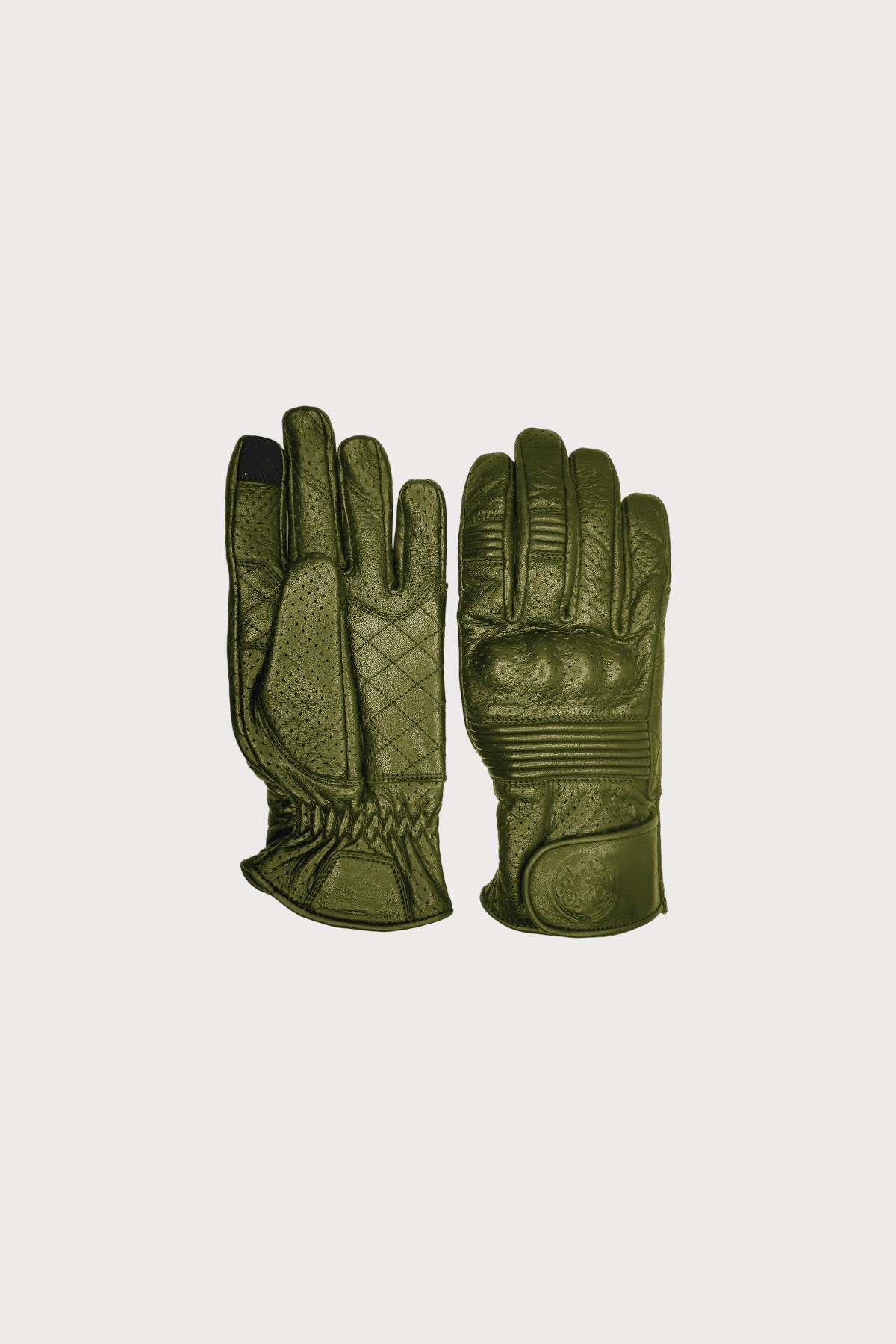 PERFORATED QUEEN BEE GLOVES - Black Arrow Moto