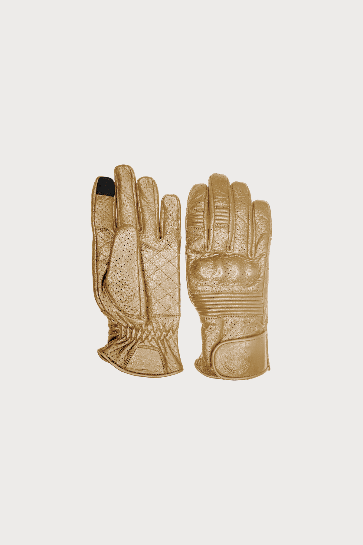PERFORATED QUEEN BEE GLOVES - Black Arrow Moto