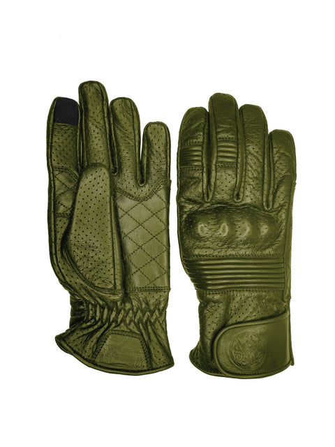 PERFORATED QUEEN BEE GLOVES - Black Arrow Moto