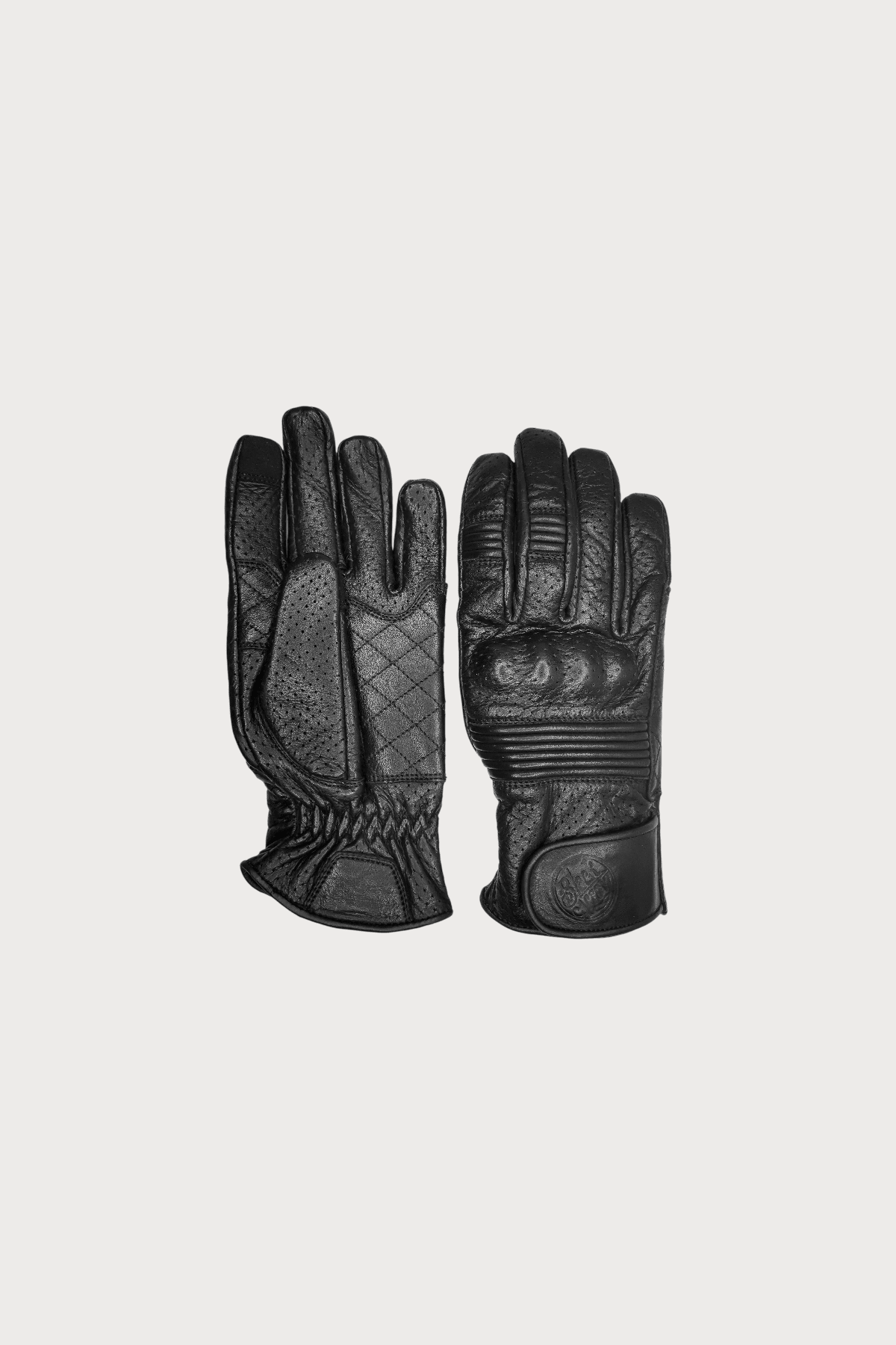 PERFORATED QUEEN BEE GLOVES - Black Arrow Moto