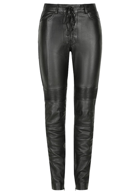 BELLE NOIR PANTS - Black Arrow Moto Gear