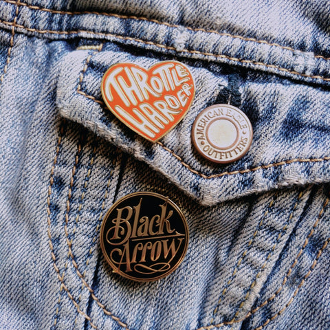 LOGO PIN - Black Arrow Moto Gear